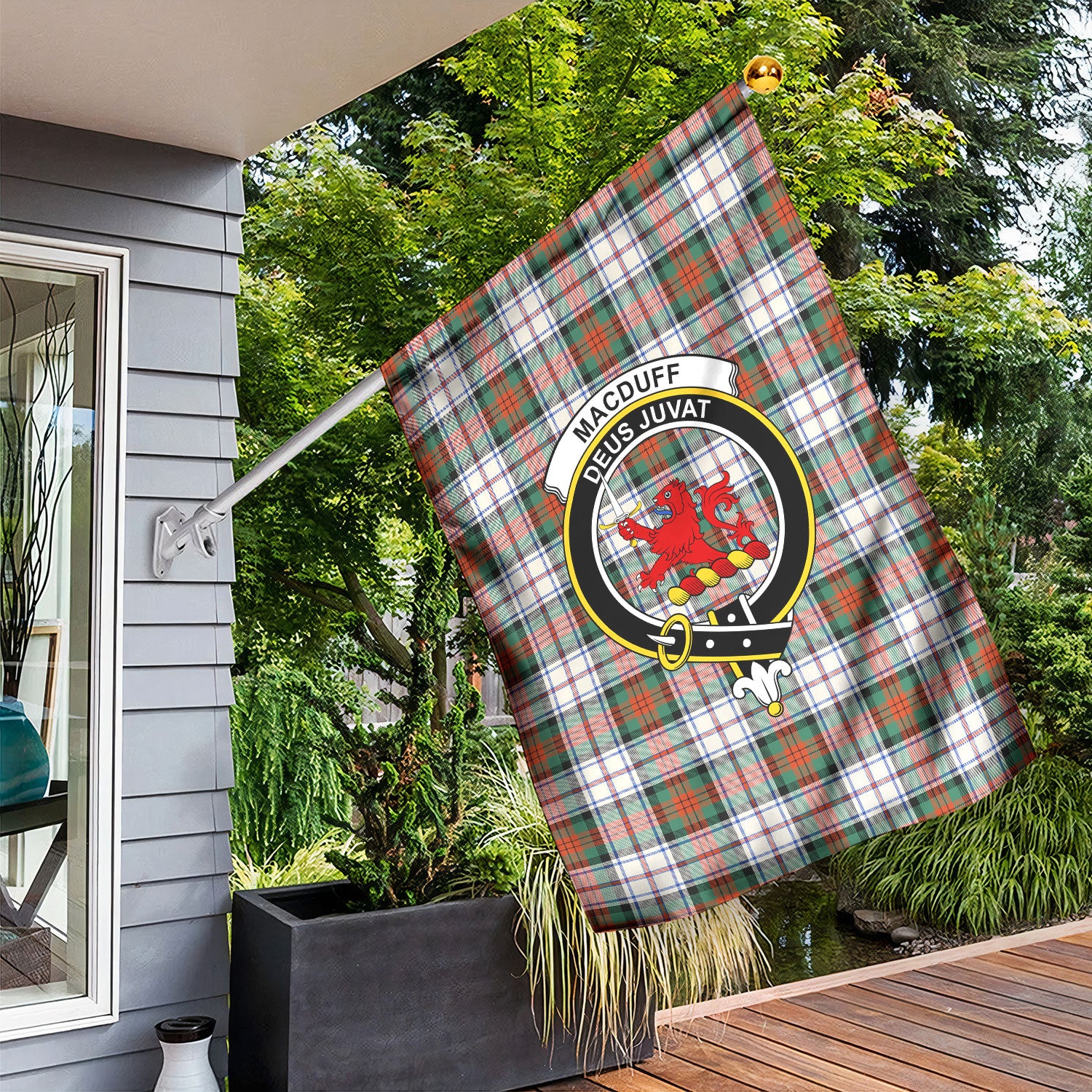 MacDuff Dress Ancient Tartan Crest Garden Flag