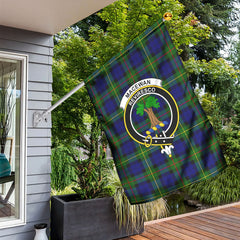 MacEwan Modern Tartan Crest Garden Flag