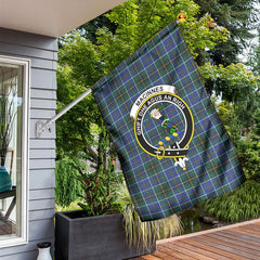 MacInnes Modern Tartan Crest Garden Flag