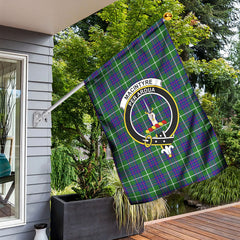 MacIntyre Hunting Modern Tartan Crest Garden Flag