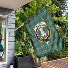 MacLean Hunting Ancient Tartan Crest Garden Flag