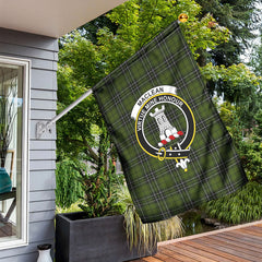 MacLean Hunting Tartan Crest Garden Flag