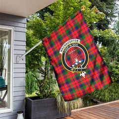 MacNaughten Tartan Crest Garden Flag