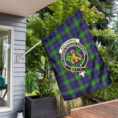 MacThomas Modern Tartan Crest Garden Flag