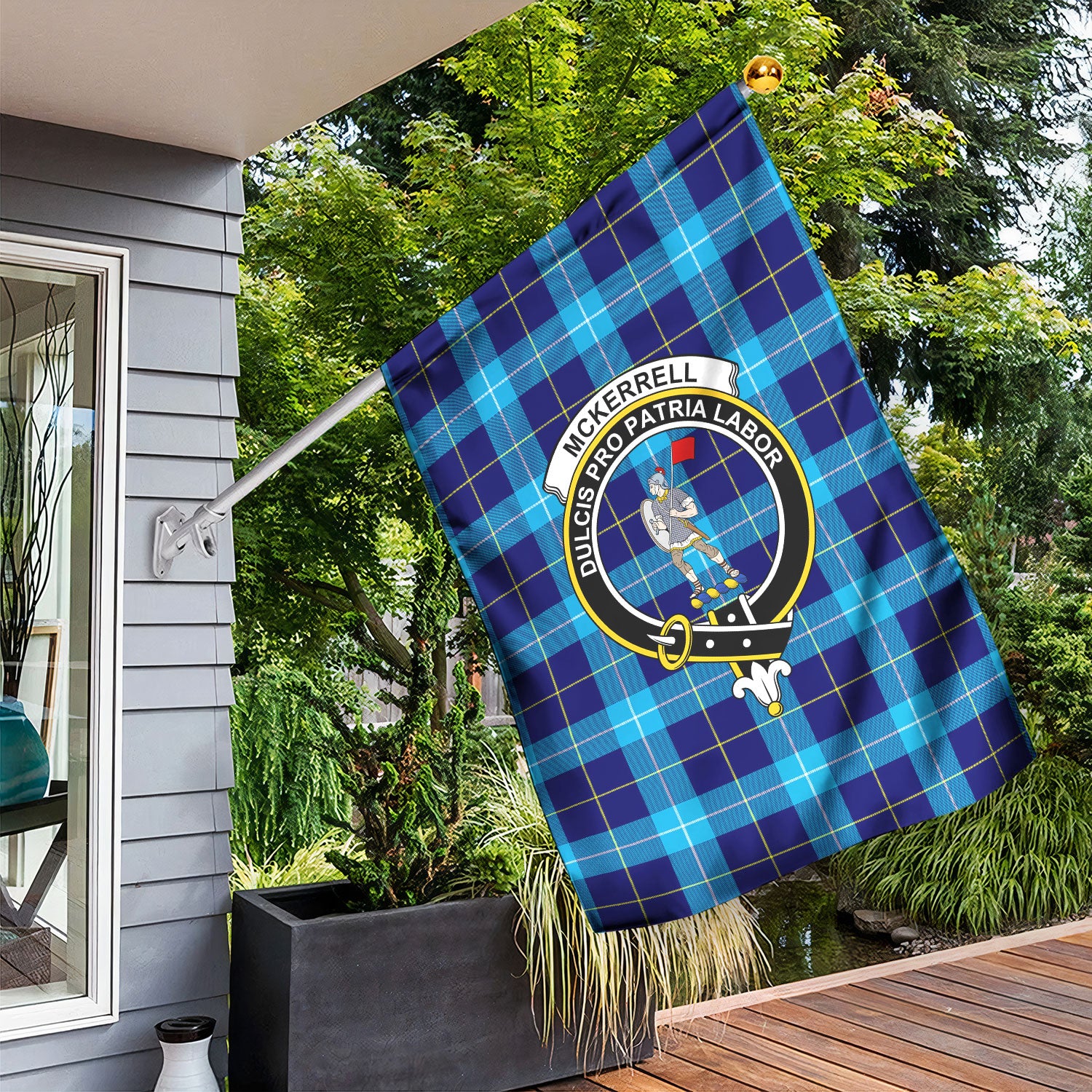 McKerrell Tartan Crest Garden Flag
