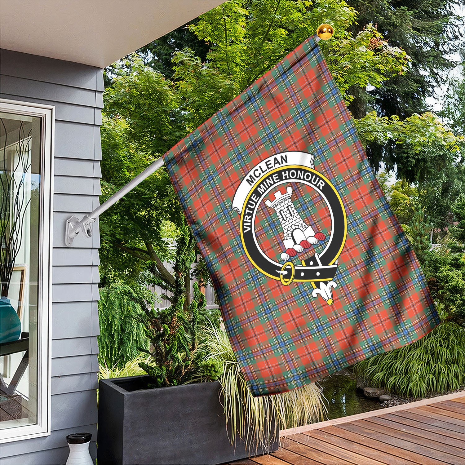 McLean of Duart Ancient Tartan Crest Garden Flag