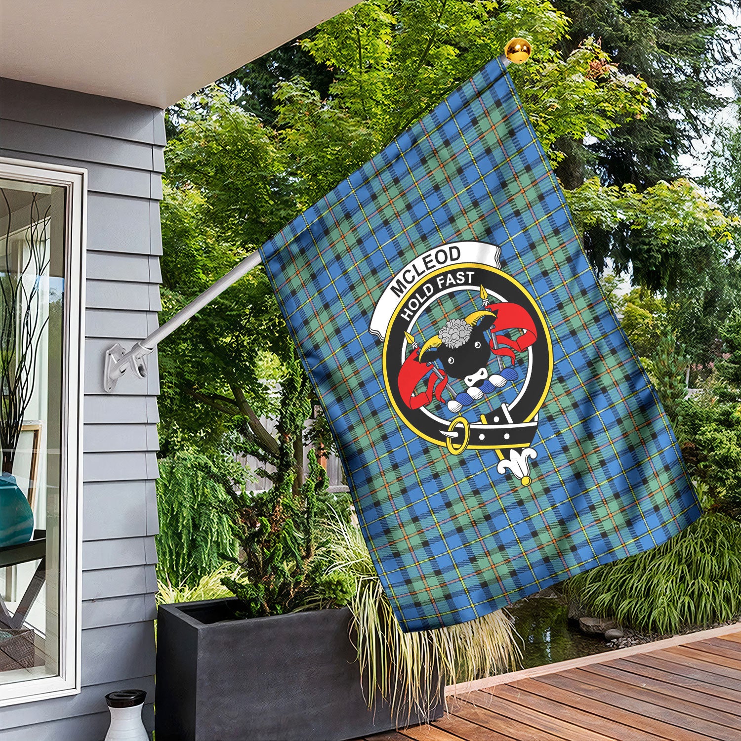 McLeod of Harris Ancient Tartan Crest Garden Flag