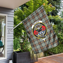 McLeod of Harris Weathered Tartan Crest Garden Flag