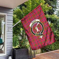 McRae Modern Tartan Crest Garden Flag