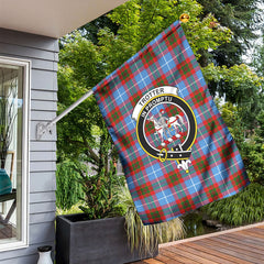 Trotter Tartan Crest Garden Flag
