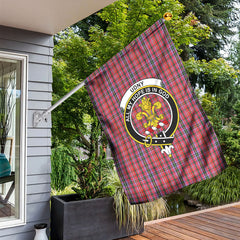 Udny Tartan Crest Garden Flag