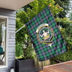 Urquhart Broad Red Ancient Tartan Crest Garden Flag