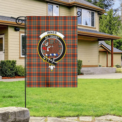 Innes Ancient Tartan Crest Garden Flag