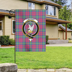 Lindsay Ancient Tartan Crest Garden Flag