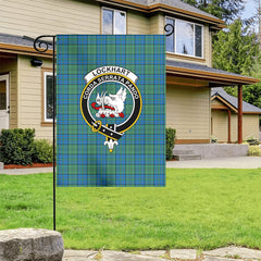 Lockhart Tartan Crest Garden Flag