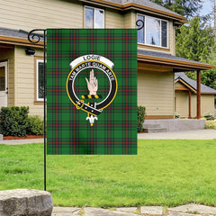 Logie Tartan Crest Garden Flag