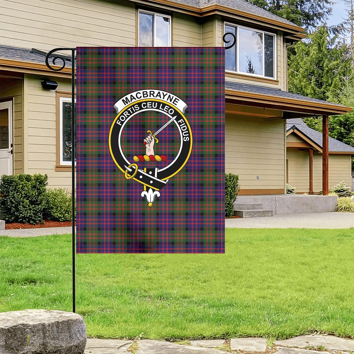 MacBrayne Tartan Crest Garden Flag