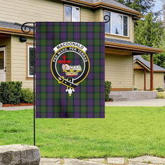 MacDonald Tartan Crest Garden Flag