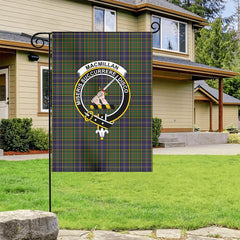 MacMillan Hunting Modern Tartan Crest Garden Flag