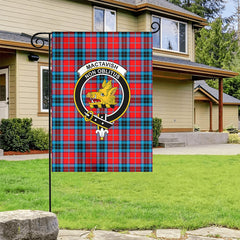 MacTavish Modern Tartan Crest Garden Flag