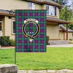 McArthur - Milton Tartan Crest Garden Flag