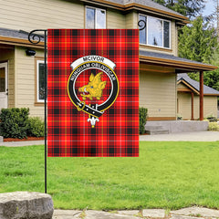 McIvor Tartan Crest Garden Flag