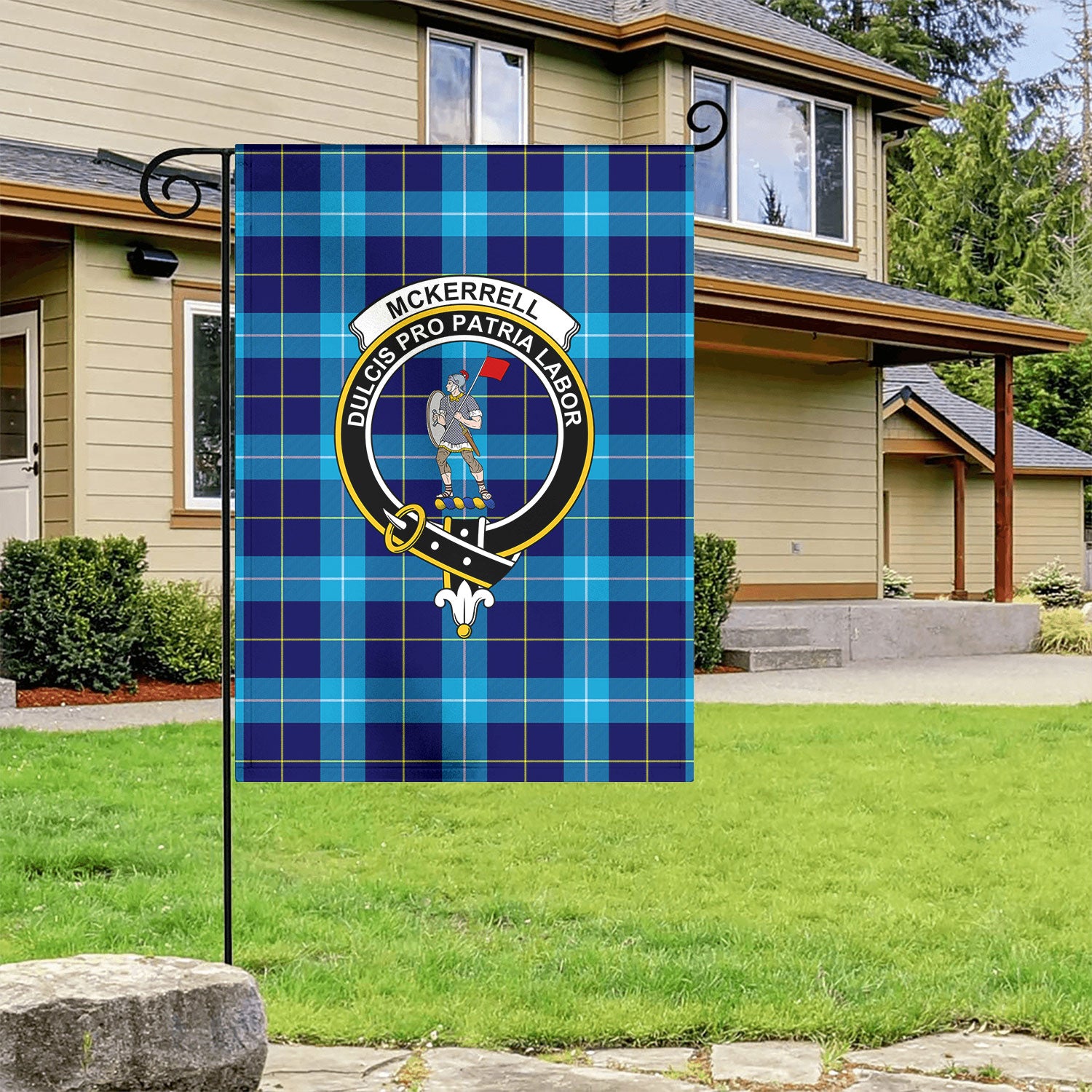 McKerrell Tartan Crest Garden Flag