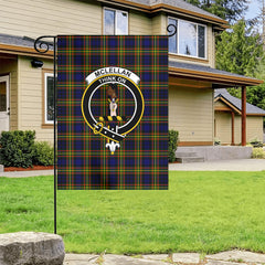 McLellan Modern Tartan Crest Garden Flag