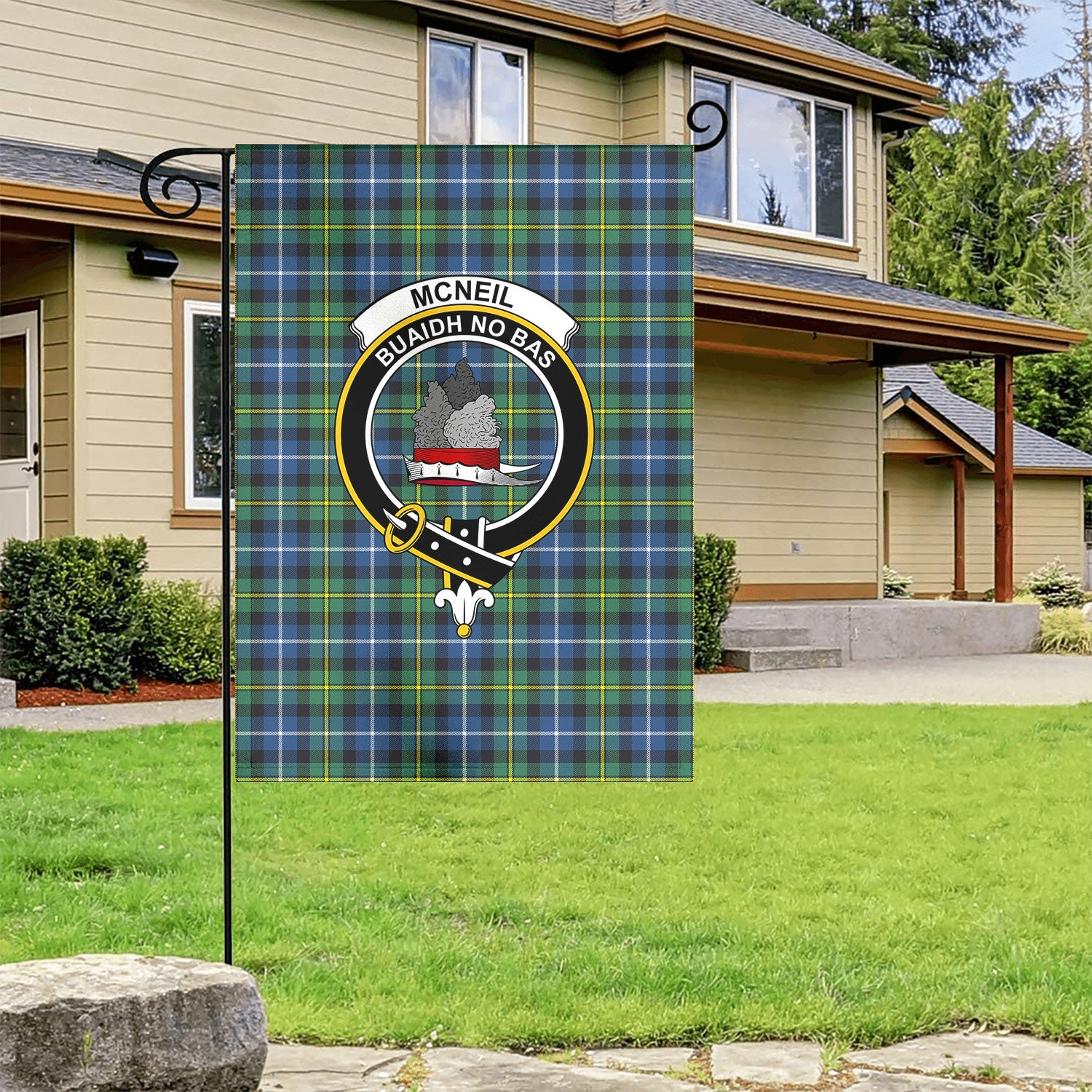 McNeil of Barra Ancient Tartan Crest Garden Flag