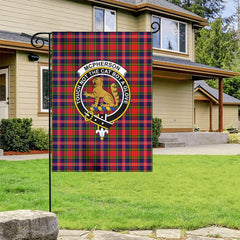 McPherson Modern Tartan Crest Garden Flag