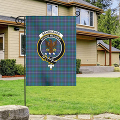 Sandilands Tartan Crest Garden Flag