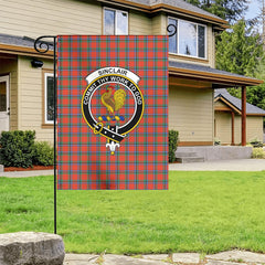 Sinclair Ancient Tartan Crest Garden Flag
