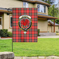 Stewart (Stuart) of Bute Tartan Crest Garden Flag