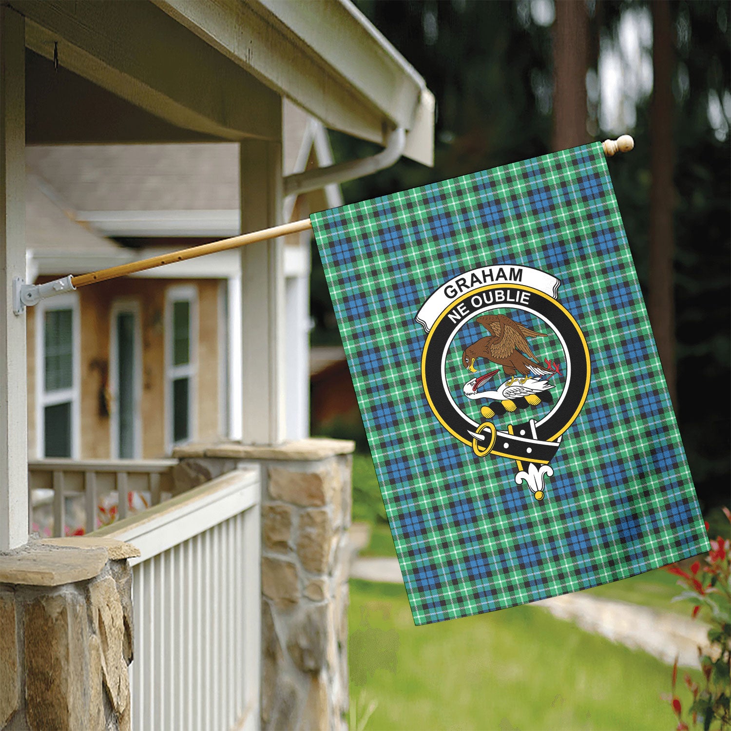Graham of Montrose Ancient Tartan Crest Garden Flag
