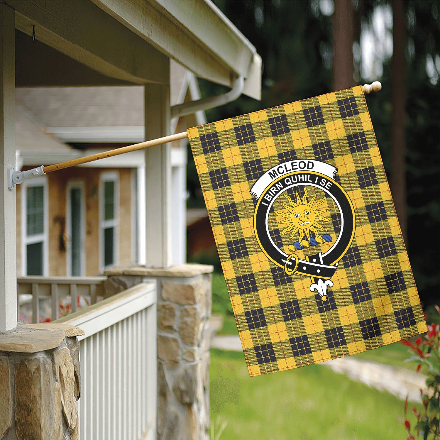 McLeod of Lewis Ancient Tartan Crest Garden Flag