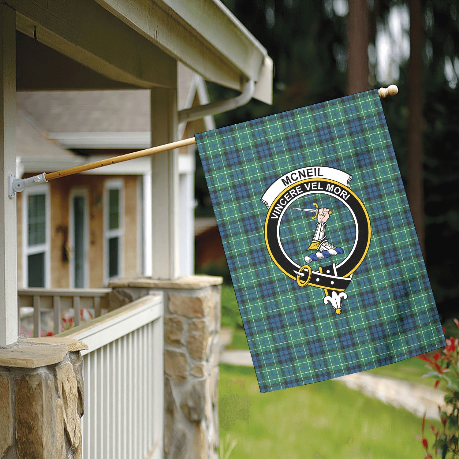 McNeil of Colonsay Ancient Tartan Crest Garden Flag