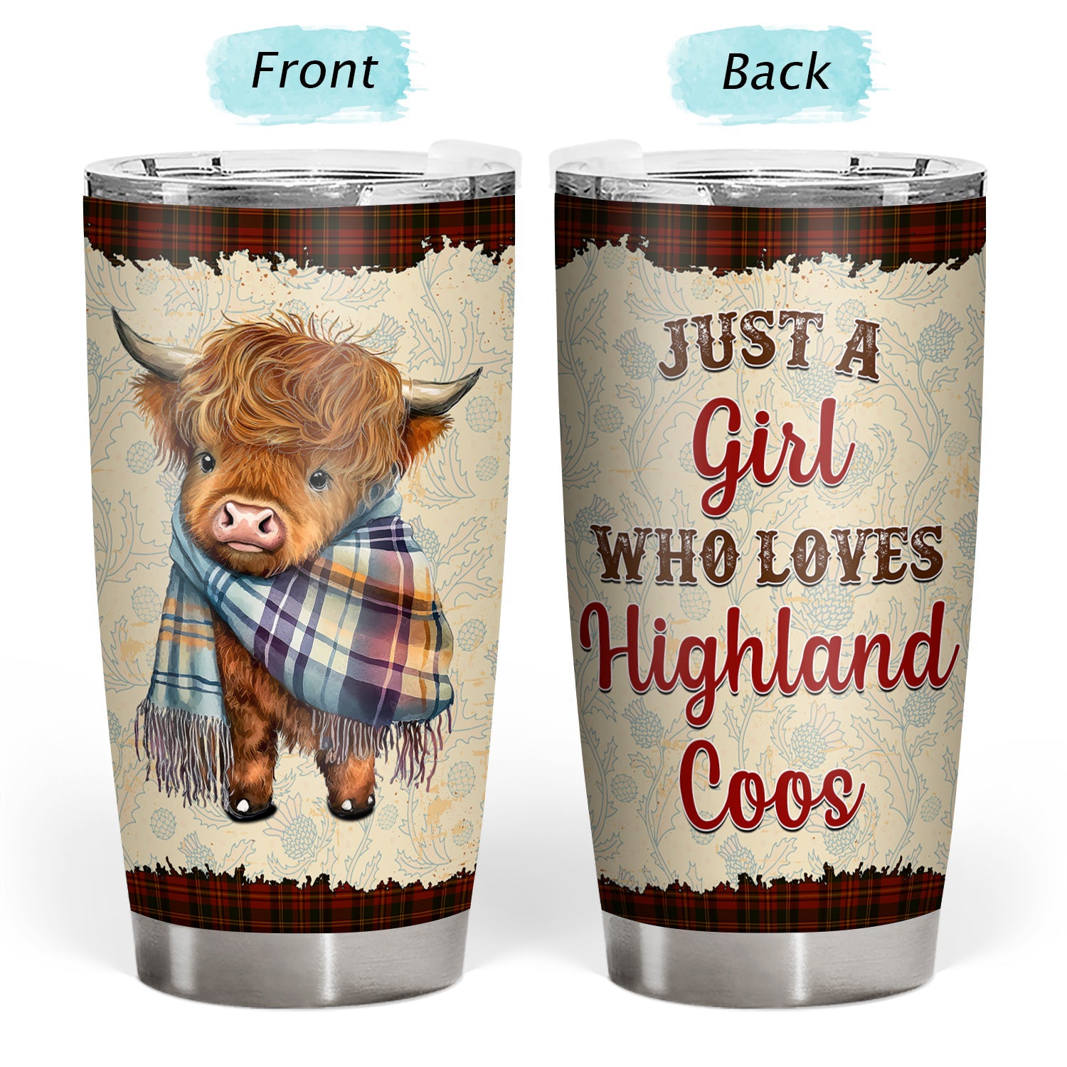 Just A Girl Who Loves Highland Coos Tumbler