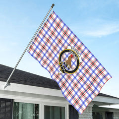 Boswell Modern Tartan Crest House Flag