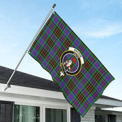 Brodie Hunting Modern Tartan Crest House Flag