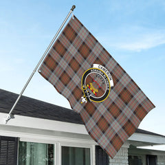 Cameron of Erracht Weathered Tartan Crest House Flag