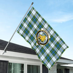 Campbell Dress Tartan Crest House Flag