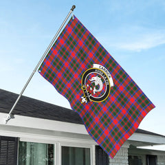 Carrick District Tartan Crest House Flag
