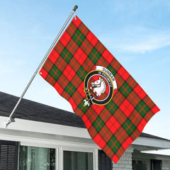 Dunbar Modern Tartan Crest House Flag
