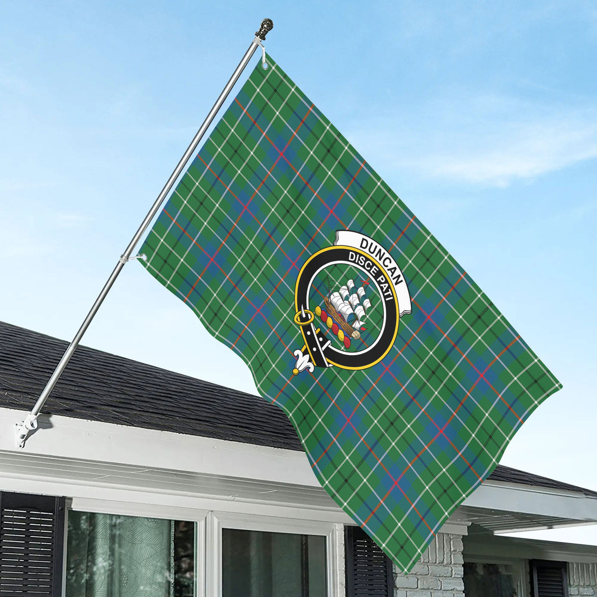 Duncan Ancient Tartan Crest House Flag