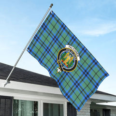 Falconer Tartan Crest House Flag