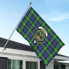 Gordon Modern Tartan Crest House Flag