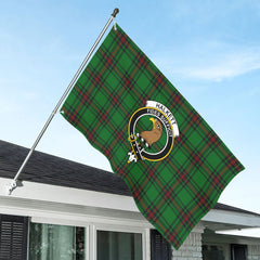 Halkett Tartan Crest House Flag
