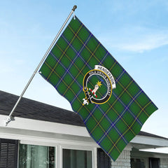 Henderson Modern Tartan Crest House Flag