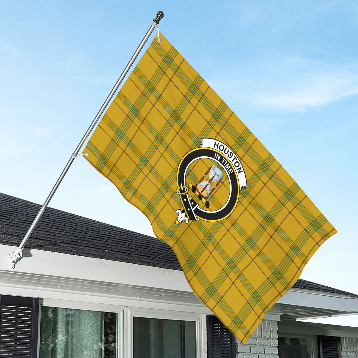 Houston Tartan Crest House Flag