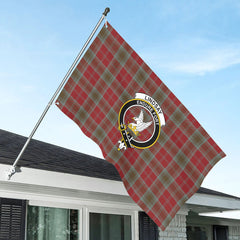 Lindsay Weathered Tartan Crest House Flag